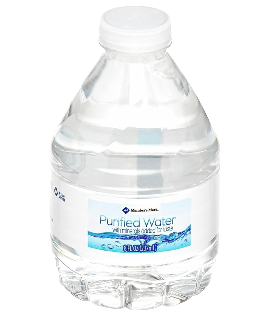 Member's Mark Purified Drinking Water 8oz Small Bottles (Half Pallet)