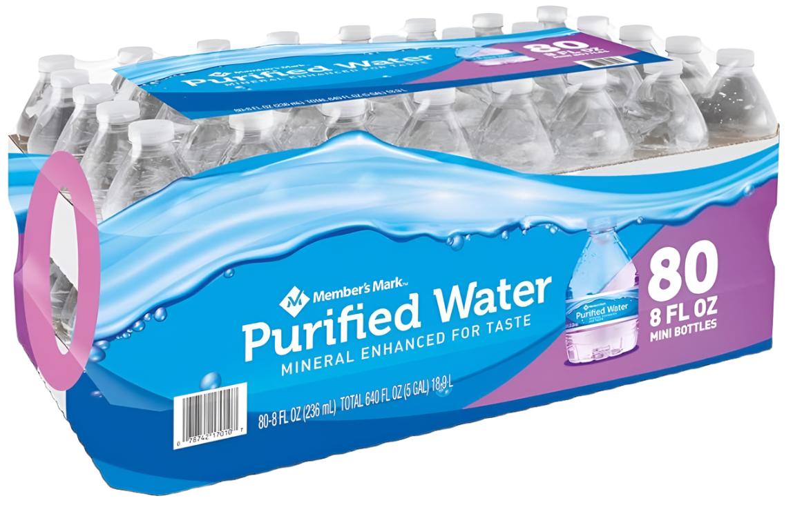 Member's Mark Purified Drinking Water 8oz Small Bottles (Full Pallet)