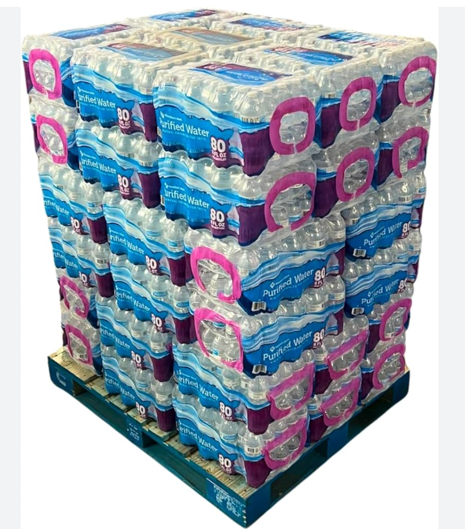 Member's Mark Purified Drinking Water 8oz Small Bottles (Half Pallet)