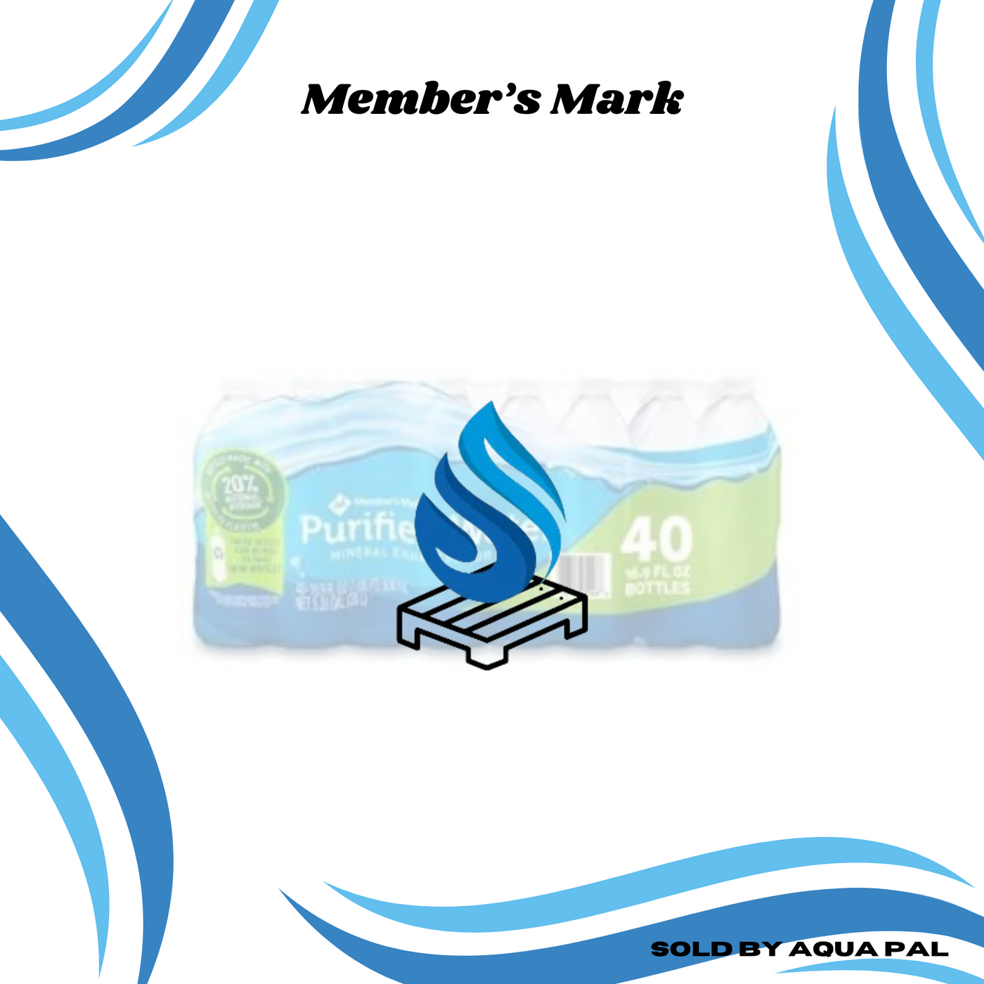 Member's Mark Purified Drinking Water (Half Pallet)